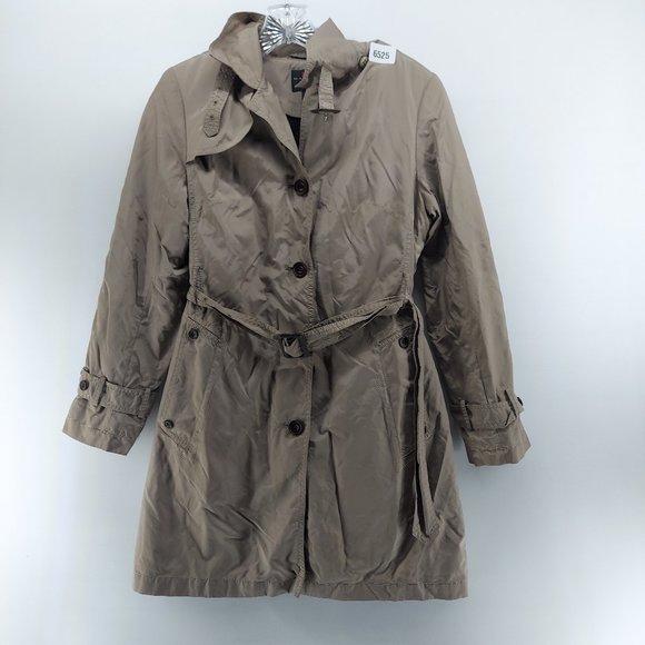 gallery petite lined belted  coat jacket size  small - Picture 1 of 9